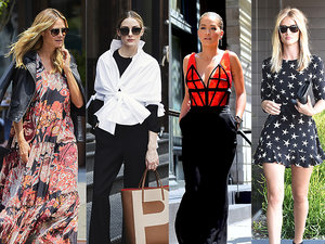 Heidi Klum, Olivia Palermo, Rita Ora, Rosie Huntington-Whiteley, Diane Kruger w letnich stylizacjach