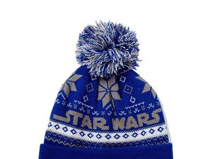 Niebiesko-szara czapka z pomponem Star Wars