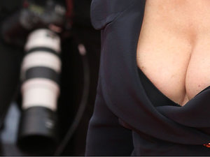 Susan Sarandon w seksownej stylizacji eksponującej piersi na festiwalu w Cannes 2016