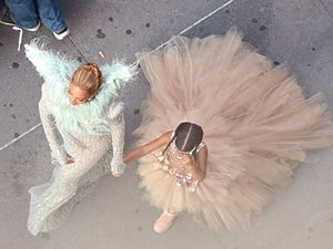 Beyonce, Blue Ivy w tiulowych pięknych sukniach
