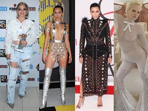 Margaret, Miley Cyrus, Kim Kardashian, Halina Mlynkova w złych stylizacjach