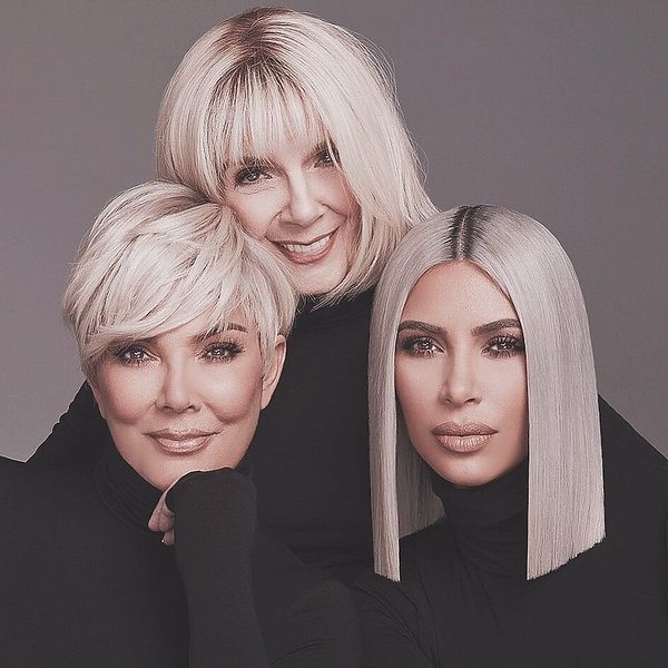 Babcia Kim Kardashian w kampanii najnowszych kosmetyków marki KKW Beauty