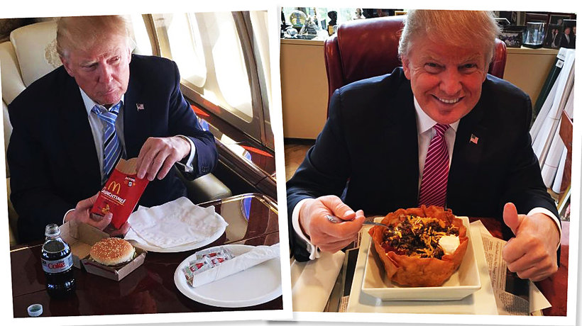Co je Donald Trump? McDonald, KFC, pizza