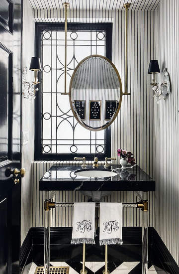 Wnętrza 2023: najpiękniejsza łazienka w biżuteryjnym stylu