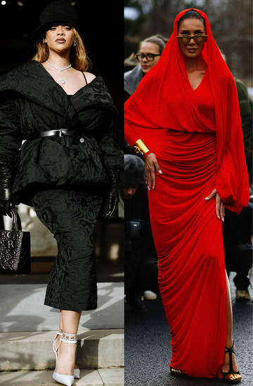 Gwiazdy, modelki i fashionisci podczas tygodnia mody haute couture na wiosnę 2024 - Paryż street style