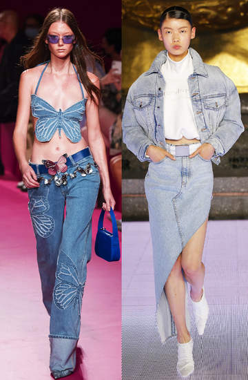 jeans denim dzins na wiosne 2022 jak go nosic z czym laczyc co bedzie modne