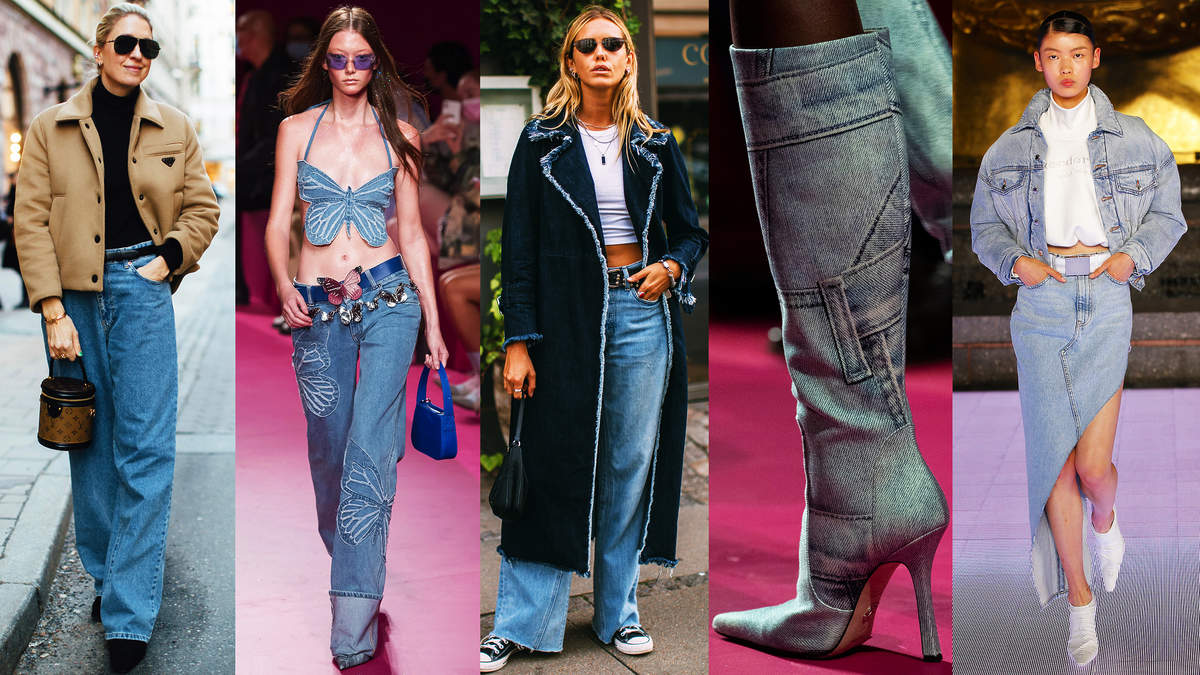 jeans denim dzins na wiosne 2022 jak go nosic z czym laczyc co bedzie modne influencerzy