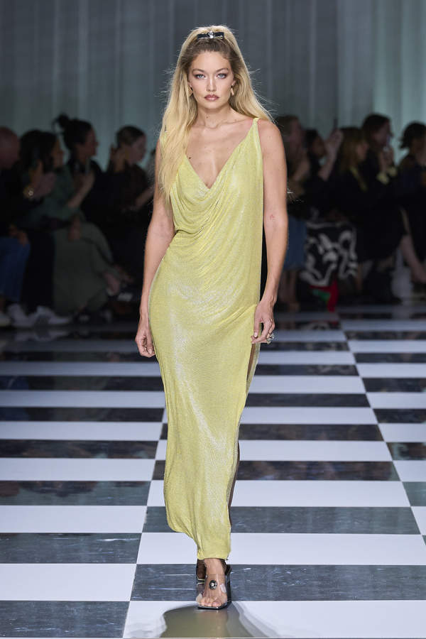 Milan Fashion Week 2023: Gigi Hadid, Claudia Schiffer Sashay Down The Ramp  In Versace Style