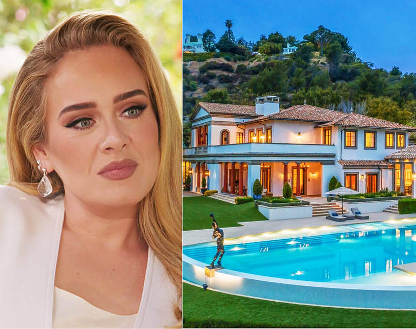 nowy dom Adele wnetrza kupiony od stallone posiadlosc domy gwiazd beverly hills jak mieszka brytyjska piosenkarka 