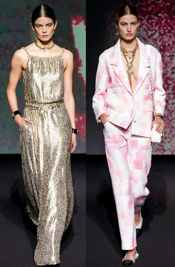 pokaz kolekcji Chanel wiosna lato 2023 trendy z wybiegu look kolekcja stylizacja 7