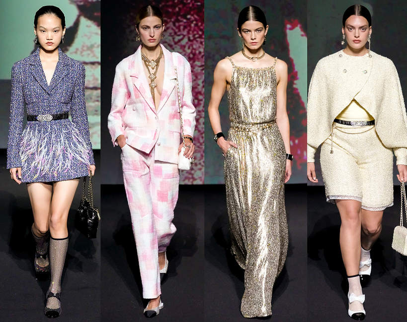 pokaz kolekcji Chanel wiosna lato 2023 trendy z wybiegu look kolekcja stylizacja 7