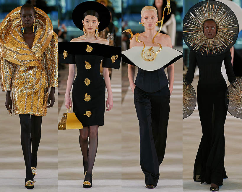pokaz kolekcji couture Schiaparelli wiosna 2022 sylwetki