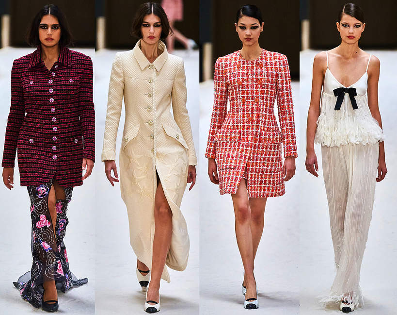 pokaz mody kolekcja Chanel couture na wiosnę i lato 2022 wybieg