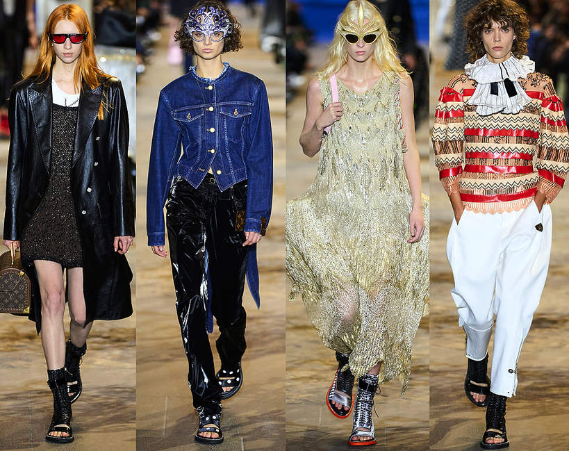 Pokaz mody Louis Vuitton na sezon wiosna lato 2022 trendy kolekcje z wybiegu fashion week sylwetki looki 1