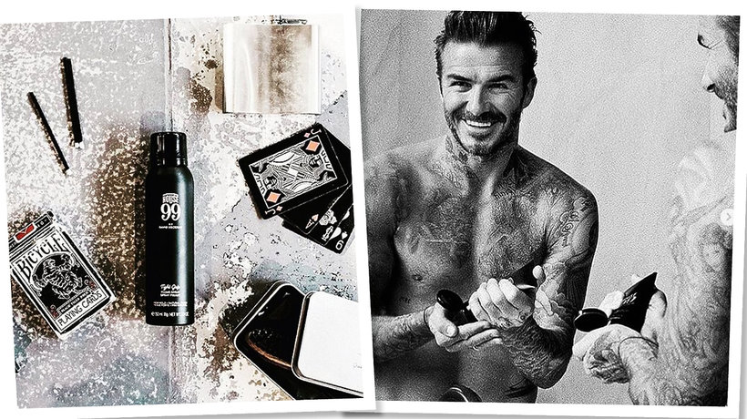 David Beckham i jego kosmetyki