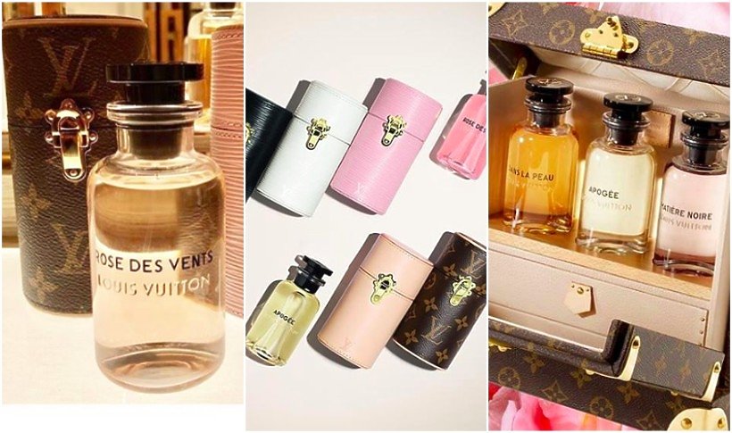 Perfumy Louis Vuitton w opakowaniach