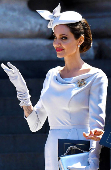 Angelina Jolie na królewskiej uroczystości w Londynie