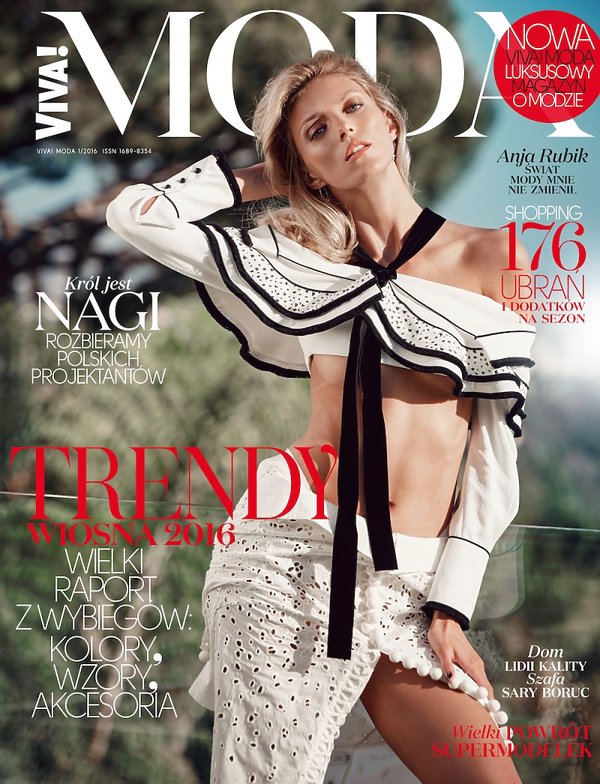 Anja Rubik na okładce magazynu Viva! Moda