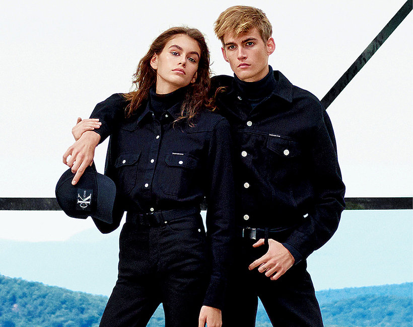 Kaia Gerber i jej brat Presley w kampanii Calvin Klein Jeans na jesień 2018