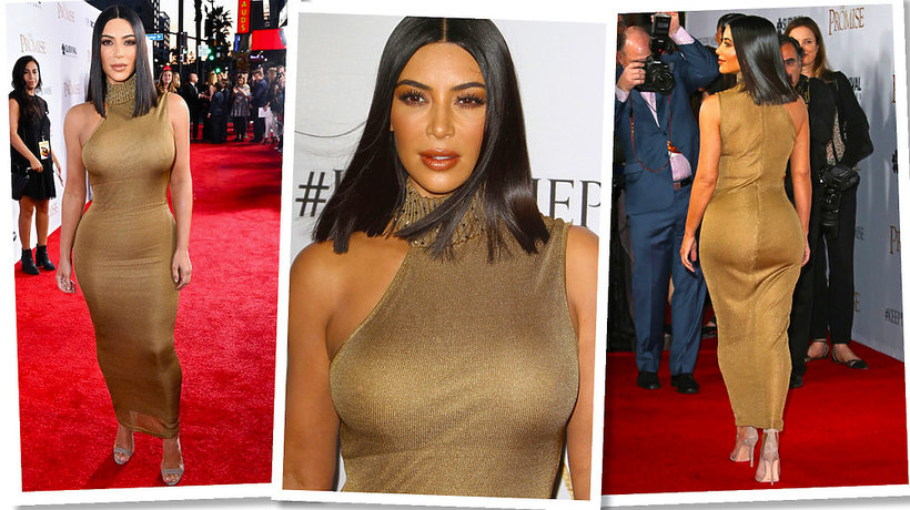 Kim Kardashian w sukni vintage Versace