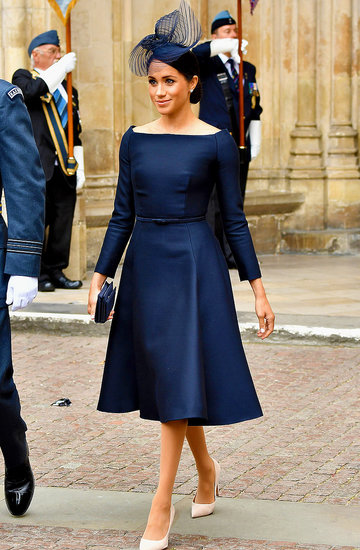 Księżna Meghan w czarnej sukni domu mody Dior