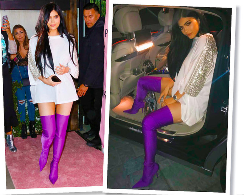 Kylie Jenner w butach Balenciaga