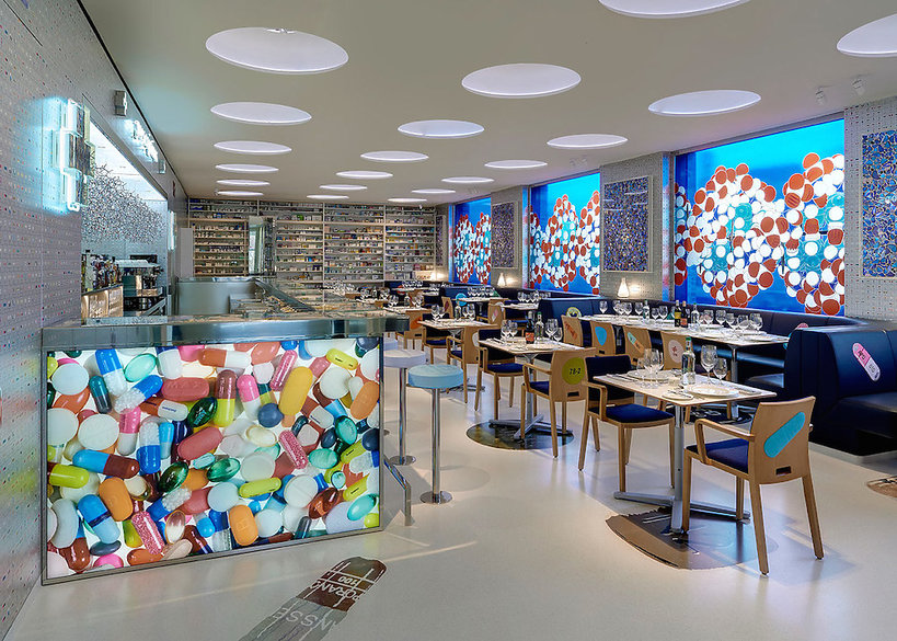 Nowa restauracja Pharmacy 2 w Londynie, którą zaprojektował artysta Damien Hirst