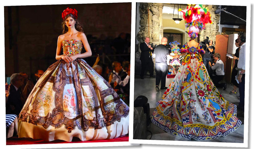 Pokaz  kolekcji Alta Moda Dolce & Gabbana na Sycylii