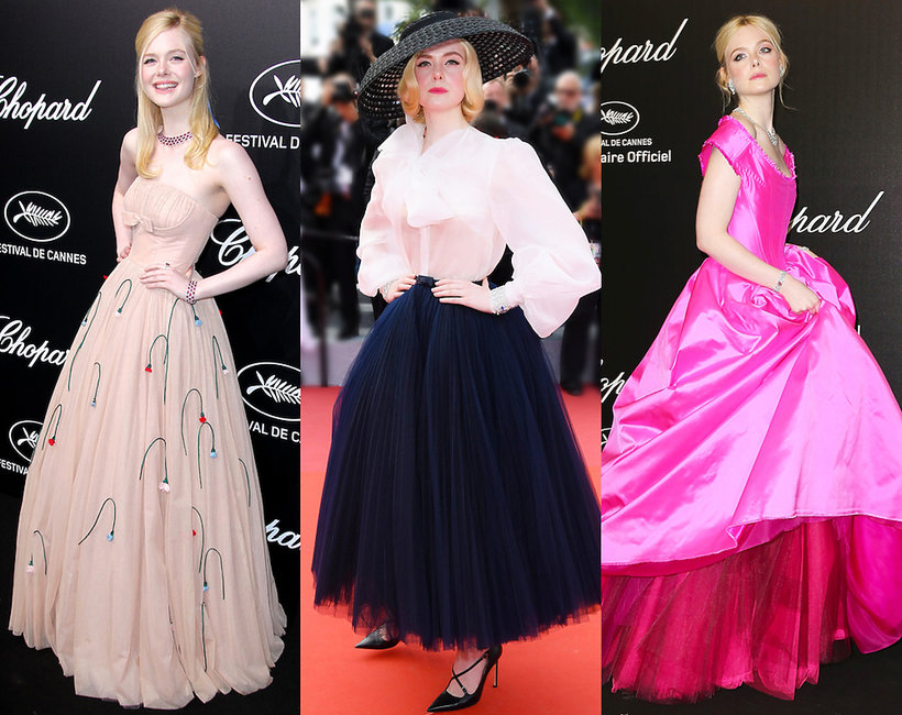 Stylizacje Elle Fanning na Festiwalu Filmowym w Cannes 2019