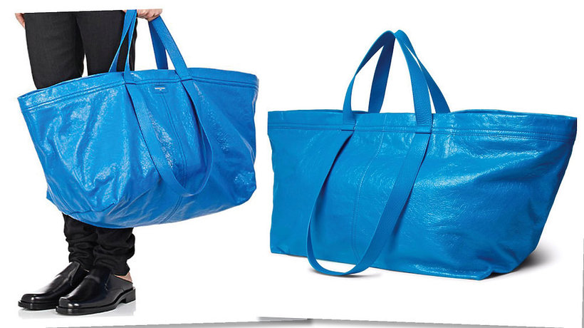 Torba domu mody Balenciaga przypomina torbę Ikea