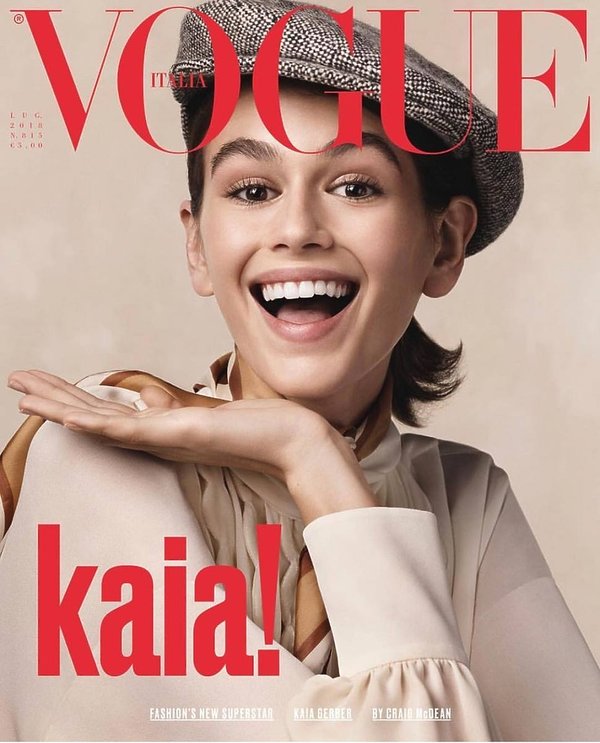 „Vogue” nie będzie zatrudniał modelek młodszych niż 18 lat!, Kaia Gerber na okładce Vogue