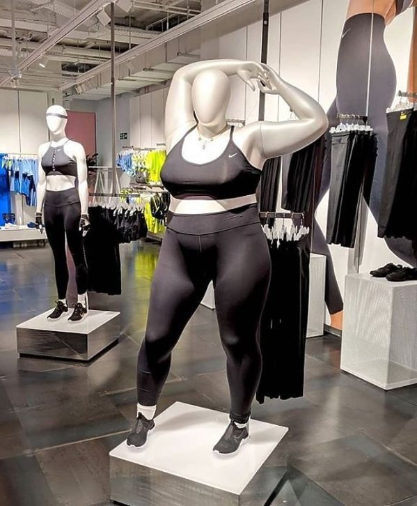 W londyńskim sklepie Nike pojawiły się manekiny plus size